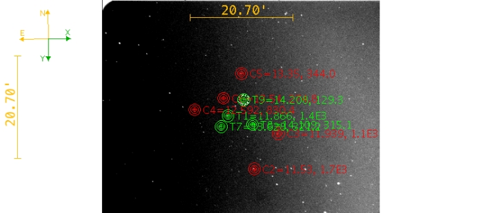 Chart - WASP-11, JD 2459937.61576