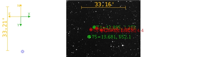 Chart - WASP-36, JD 2459640.70306