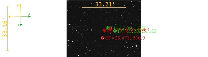 Chart - WASP-36, JD 2459935.87491