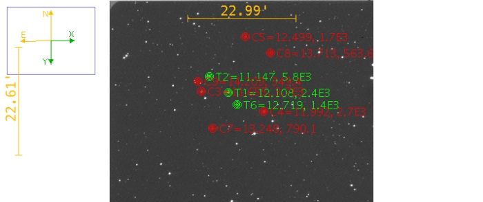 Chart - WASP-43, JD 2459672.65961