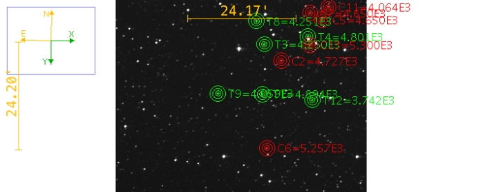 Chart - TrES-2, JD 2459318.79600