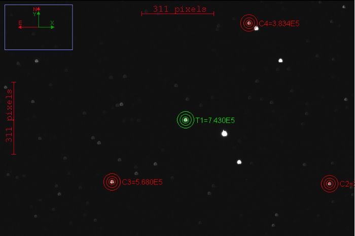 Chart - Gaia-2, JD 2459988.26316