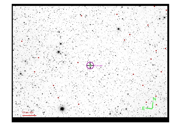 Chart - WASP-135, JD 2458990.70633