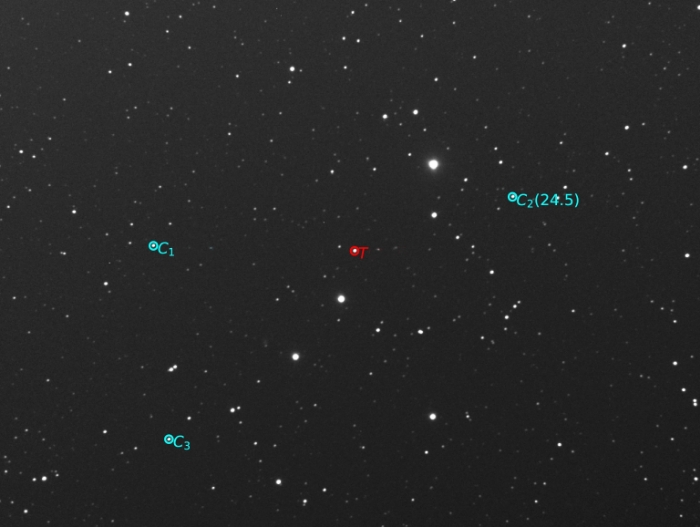 Chart - WASP-103, JD 2460090.41155