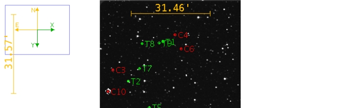 Chart - TrES-3, JD 2460110.70219