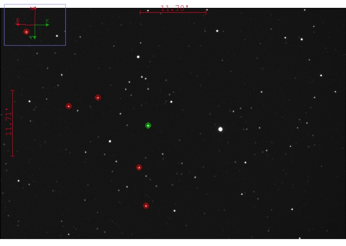 Chart - WASP-58, JD 2460110.65516