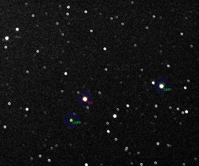 Chart - HD 17156, JD 2460124.36861