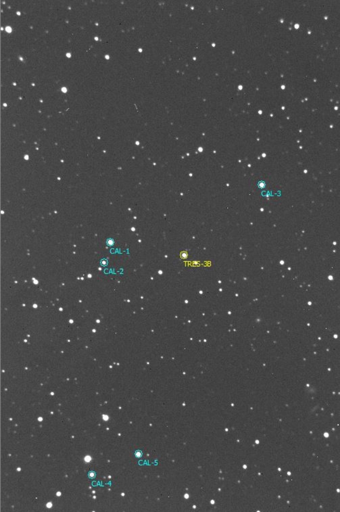 Chart - TrES-3, JD 2460173.41722