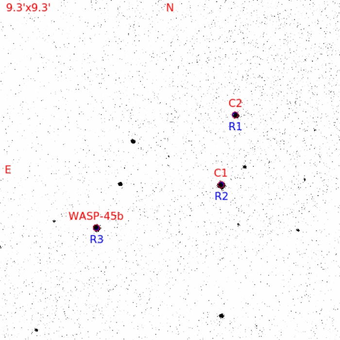 Chart - WASP-45, JD 2460233.50797