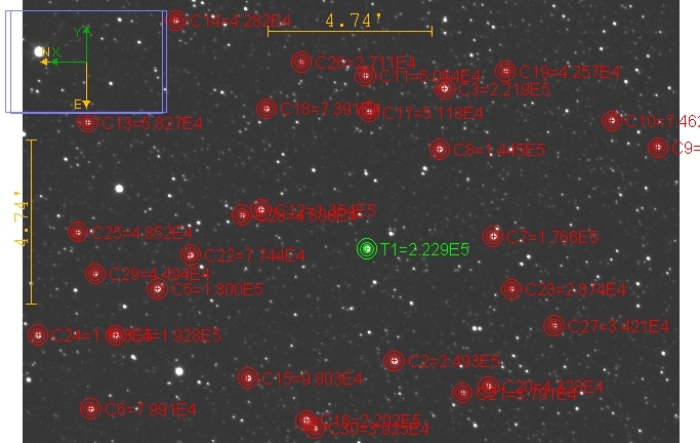 Chart - TOI 1168, JD 2460233.28077