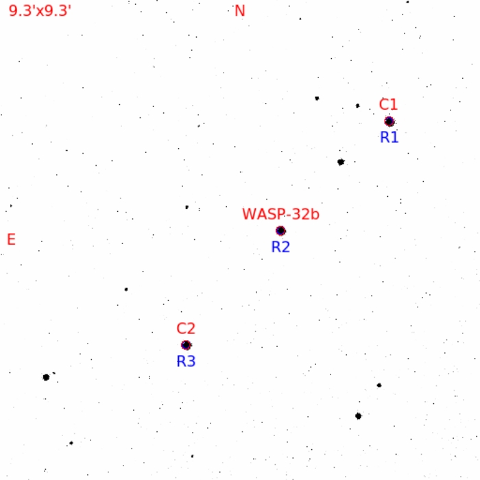 Chart - WASP-32, JD 2460237.61392