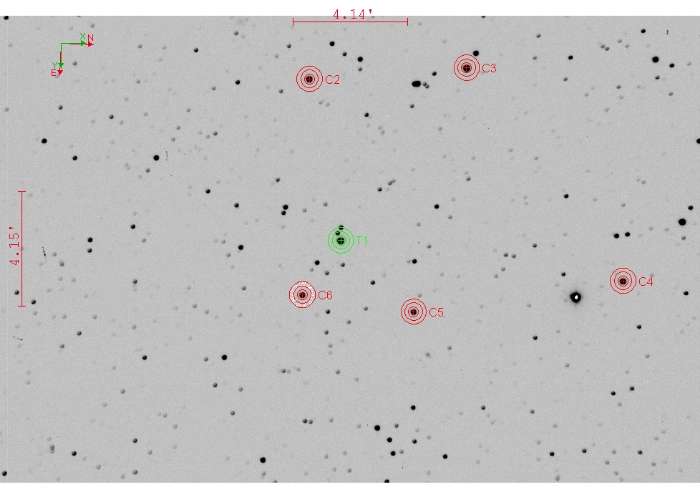 Chart - WASP-3, JD 2460177.33770