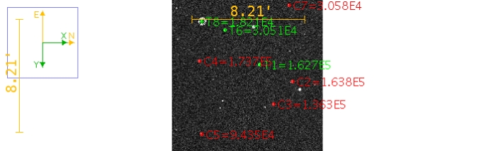 Chart - WASP-61, JD 2460297.62644