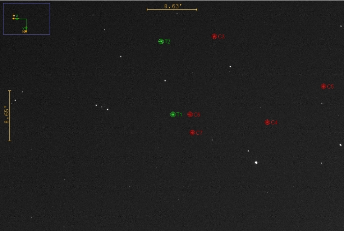 Chart - WASP-77, JD 2460308.17252