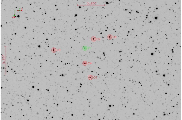 Chart - Kepler-685, JD 2460197.28312