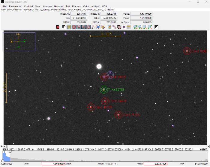 Chart - TOI-2046, JD 2460367.39637