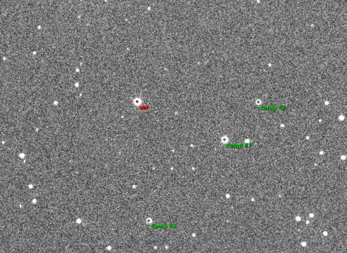 Chart - KELT-23 A, JD 2460420.40677