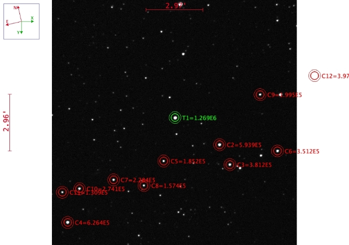 Chart - TrES-2, JD 2460462.70737