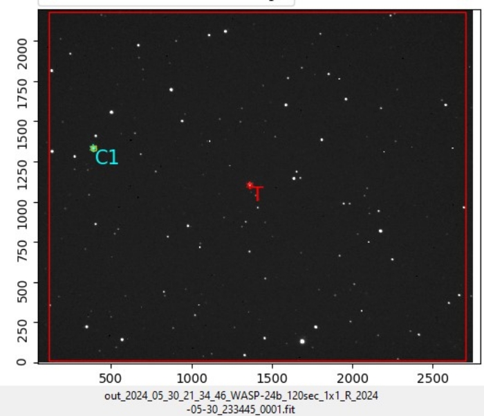 Chart - WASP-24, JD 2460461.39914