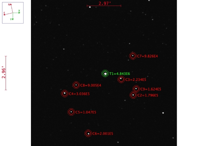 Chart - HD189733, JD 2460484.74720