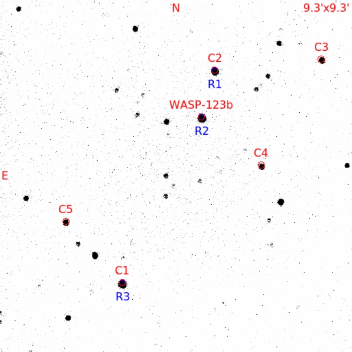 Chart - WASP-123, JD 2460510.60818