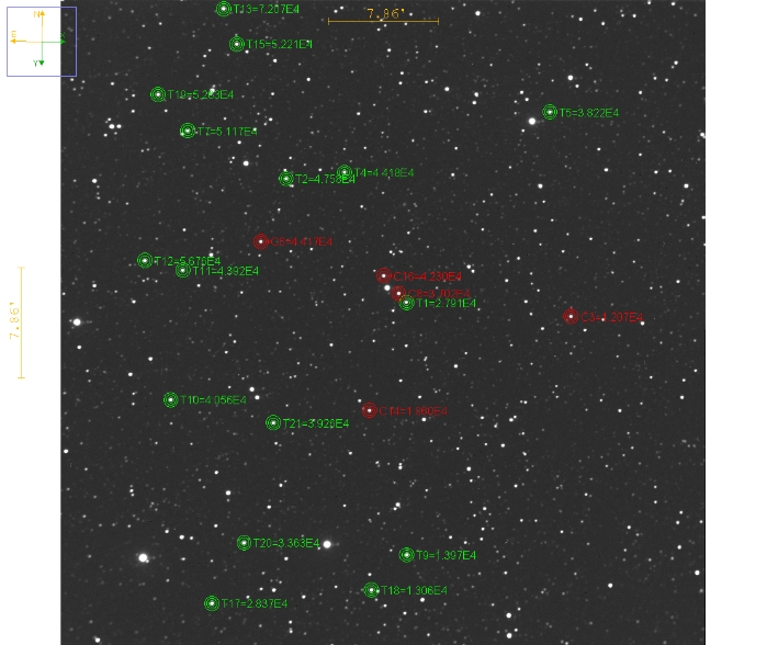 Chart - TOI-4463 A, JD 2460527.34477