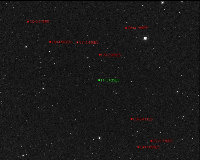 Chart - WASP-52, JD 2460535.51027