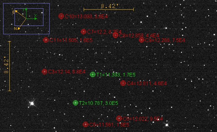 Chart - TrES-2, JD 2460534.34751