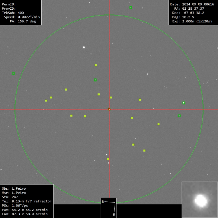 Chart - WASP-77, JD 2460562.49487