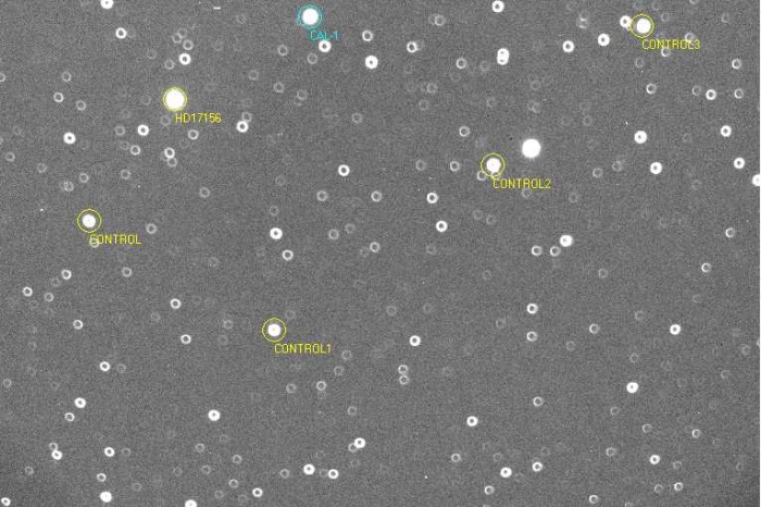 Chart - HD 17156, JD 2455520.41985