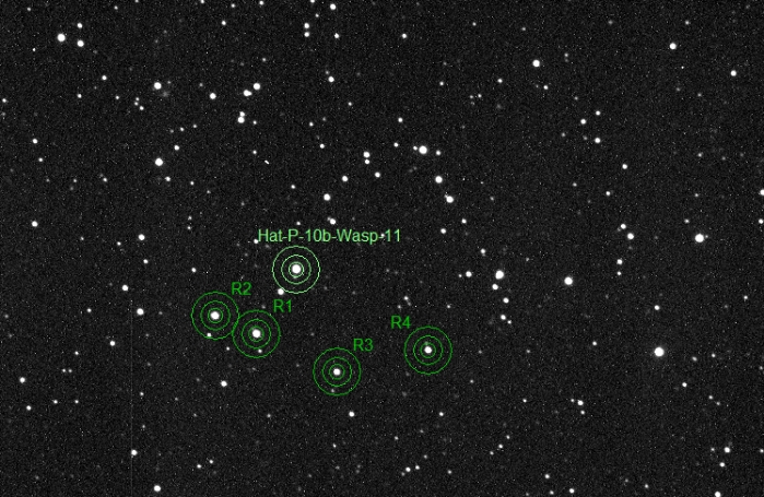 Chart - WASP-11, JD 2456922.37384