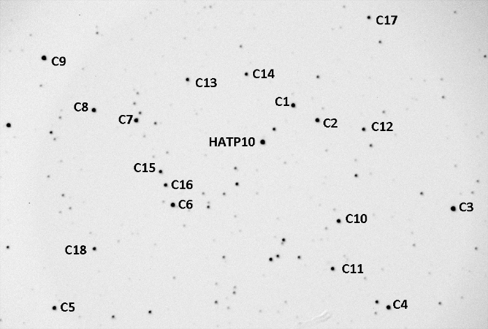 Chart - WASP-11, JD 2456955.88099