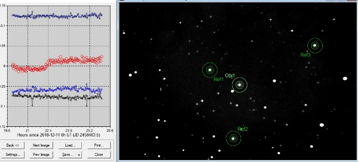 Chart - WASP-11, JD 2458464.33142