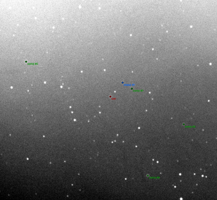 Chart - WASP-11, JD 2458828.27360