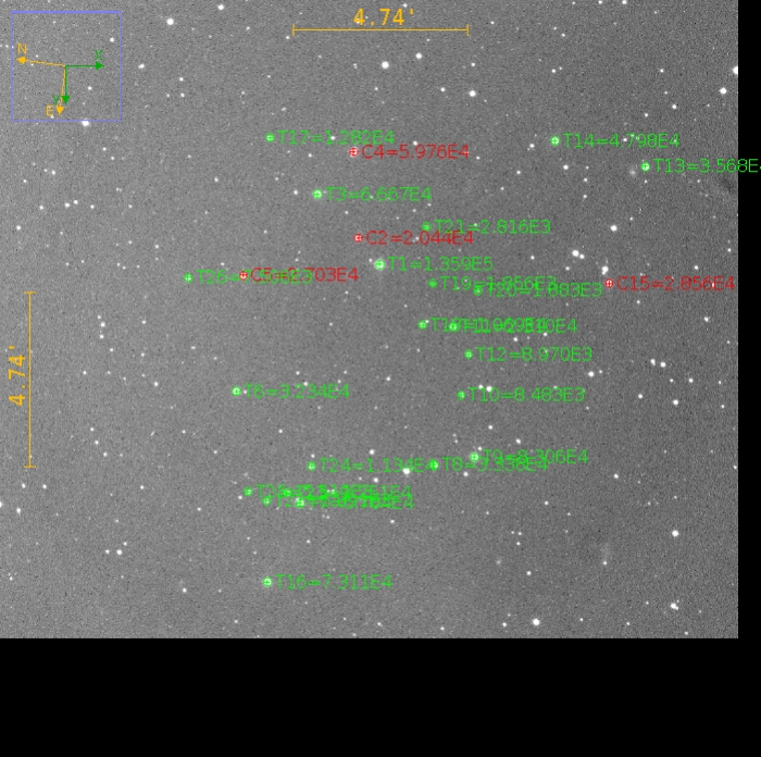 Chart - WASP-11, JD 2458813.28048