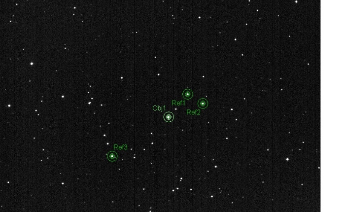 Chart - WASP-11, JD 2459230.27085