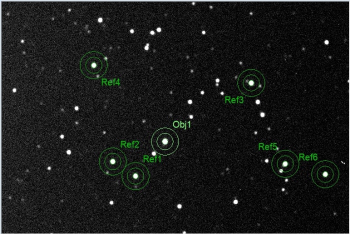 Chart - WASP-11, JD 2459606.24161