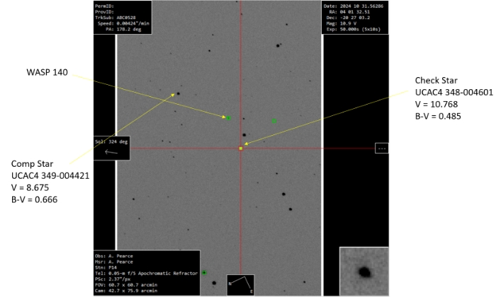 Chart - WASP-140, JD 2460615.06286