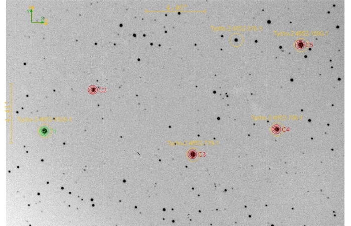 Chart - XO-7, JD 2460618.23617