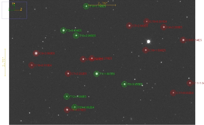 Chart - WASP-52, JD 2460607.26857