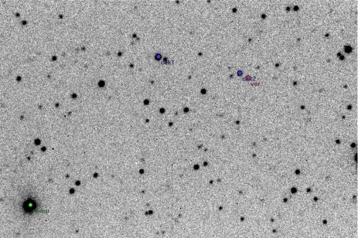 Chart - V0432 Dra, JD 2453766.61393