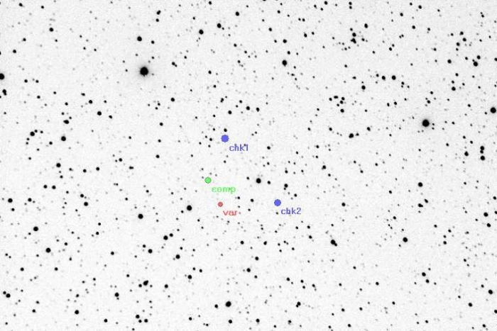 Chart - V0455 Mon, JD 2454505.49163