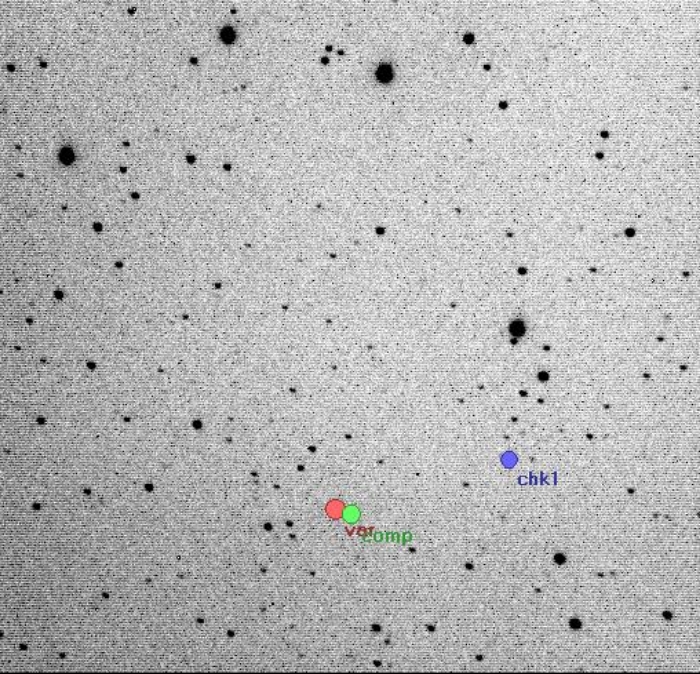 Chart - V0700 Cyg, JD 2454650.35692