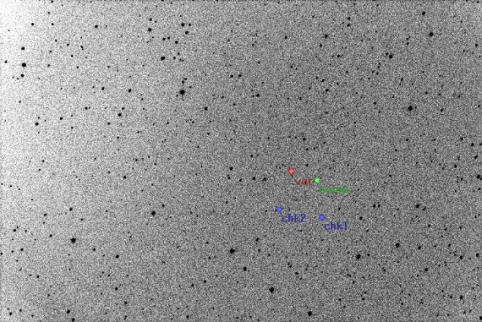Chart - V0389 Cas, JD 2454706.30207