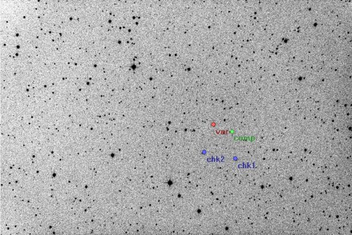 Chart - V0389 Cas, JD 2454706.30363