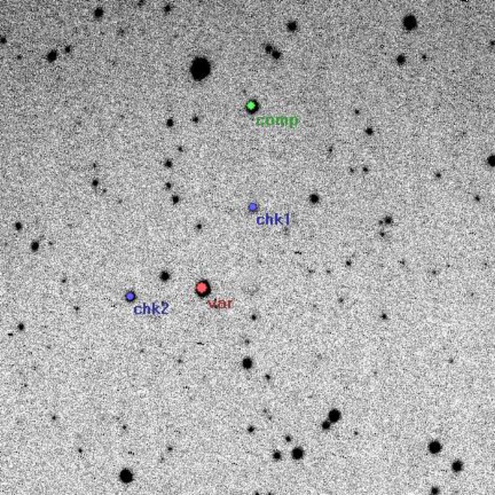 Chart - V0407 Peg, JD 2455483.33577