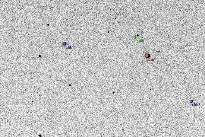 Chart - V0335 Ser, JD 2455734.38700