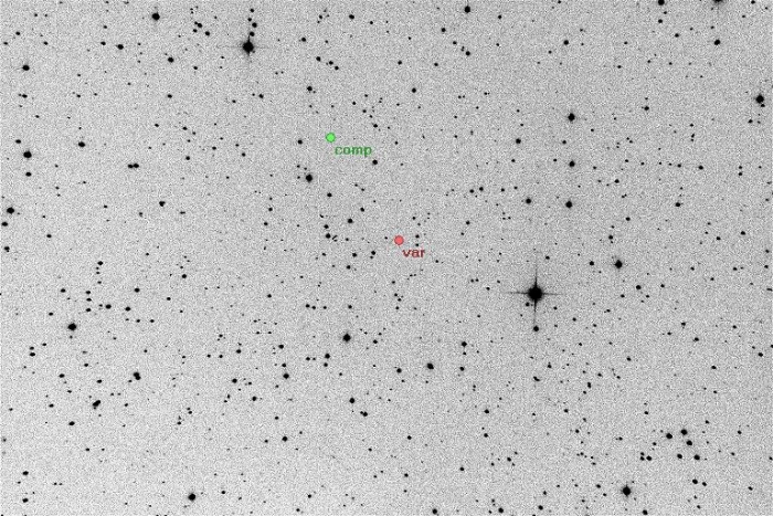 Chart - V0484 And, JD 2455807.33735