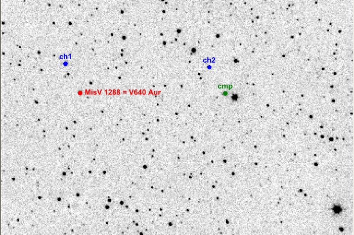 Chart - V0640 Aur, JD 2456008.26403