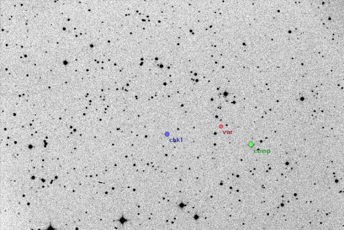 Chart - V0804 Cep, JD 2456121.49621